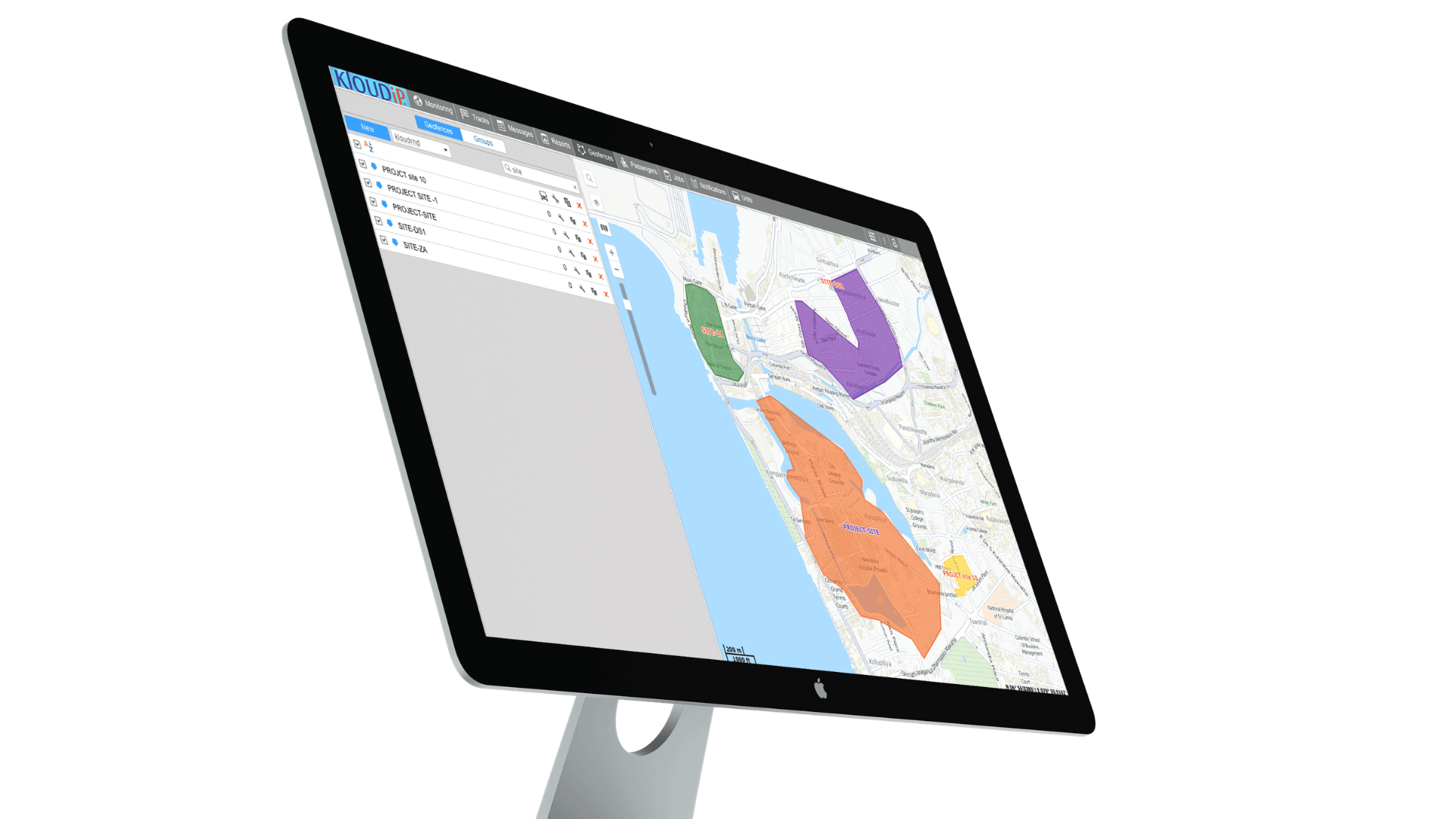 Geofences for area-based gps tracking for car rental companies