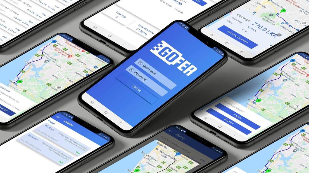GOFER employee transport management system and GPS tracking app for business rides