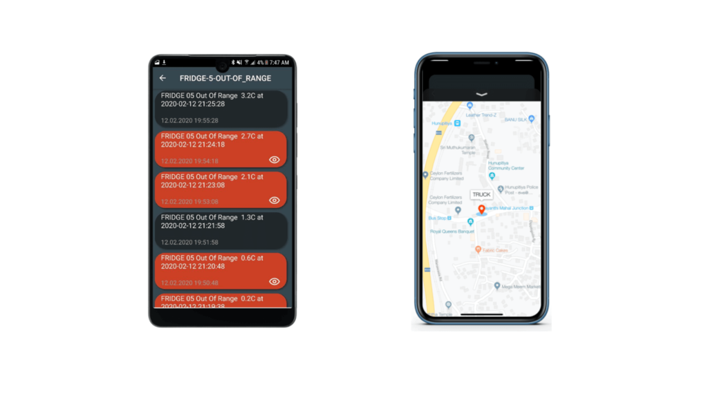 IoT mobile app to monitor temperature